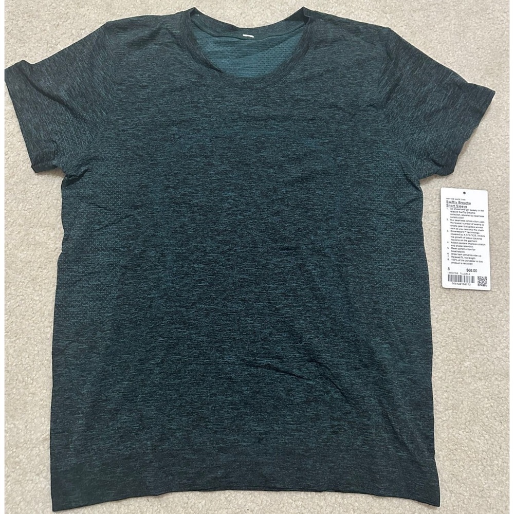 lululemon athletica Swiftly Breathe Dark Teal Short Sleeve